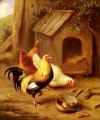 Pollos Alimentando animales de granja Edgar Hunt